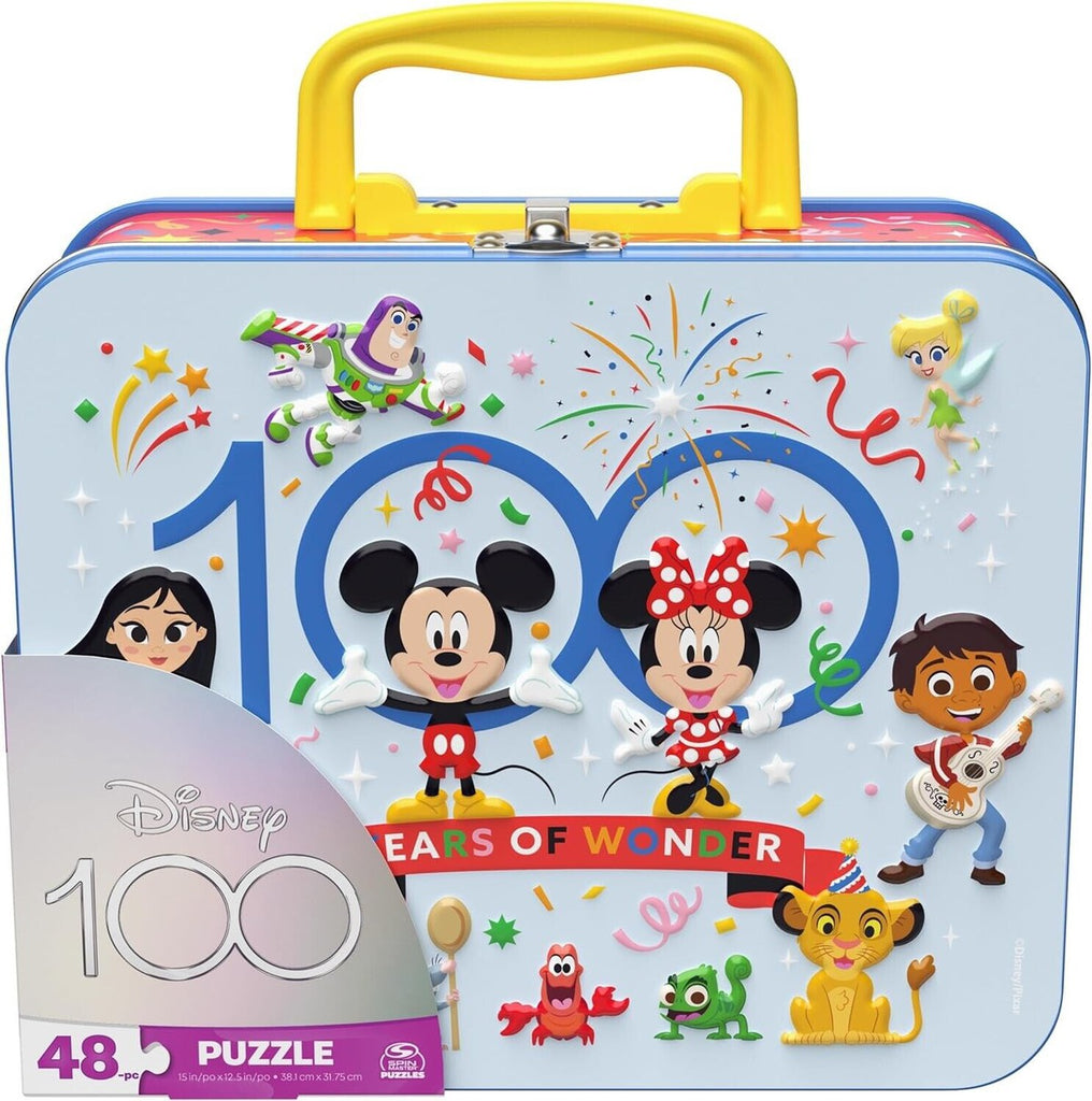 Coffret puzzle Disney 100ème anniversaire (48 pcs)-Spinmaster-Boutique LeoLudo
