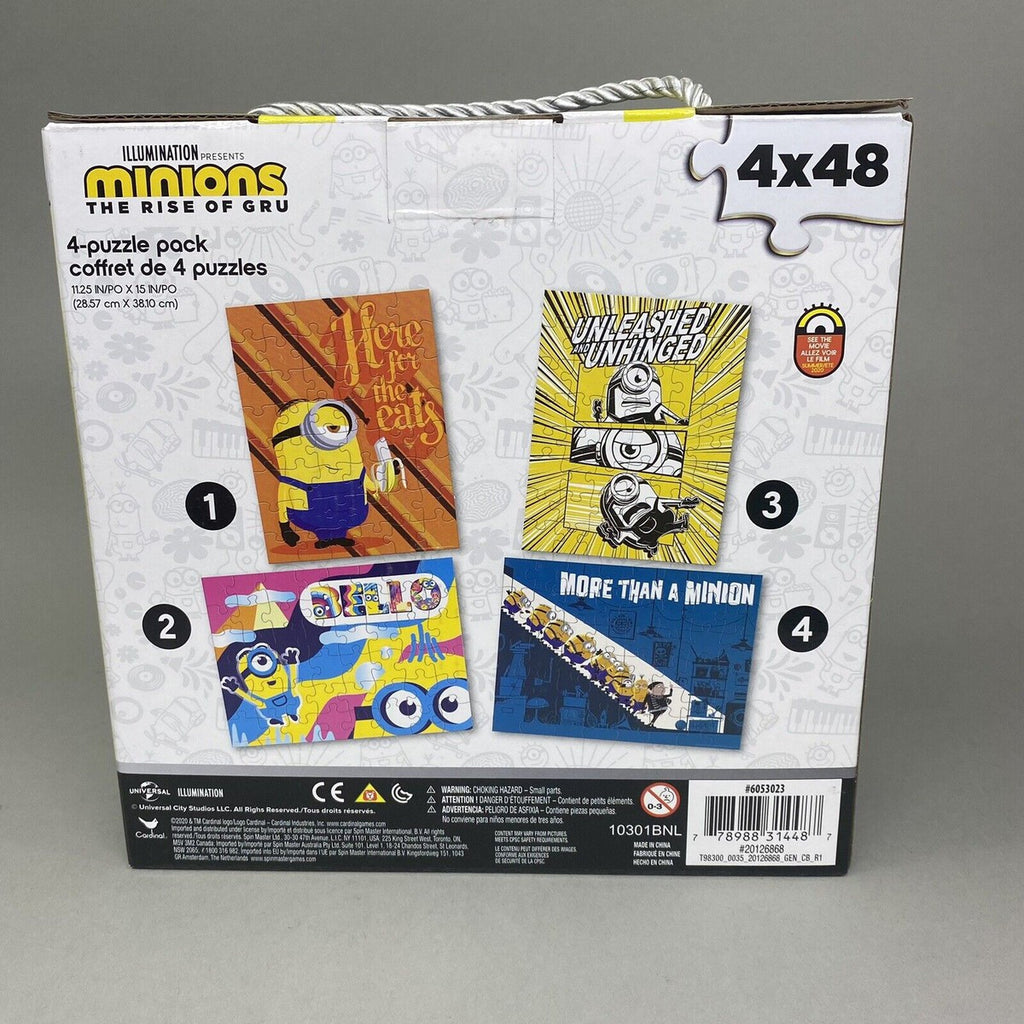 Coffret de 4 puzzles - Minions (4 x 48 pcs)-Spinmaster-Boutique LeoLudo