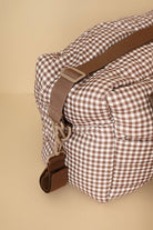 Sac à couches - Vichy brown -Accessoires bébé- Boutique LeoLudo-Minika