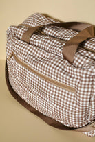 Sac à couches - Vichy brown -Accessoires bébé- Boutique LeoLudo-Minika