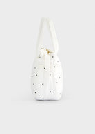 Sac à langer matelassé Mayoral avec matelas à langer – Blanc à pois noirs -Accessoires bébé- Boutique LeoLudo-Mayoral