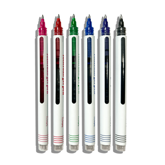 Seriously Smooth – Stylos gel rollerball (ensemble de 6) - Art & bricolage - Boutique LeoLudo - OOLY