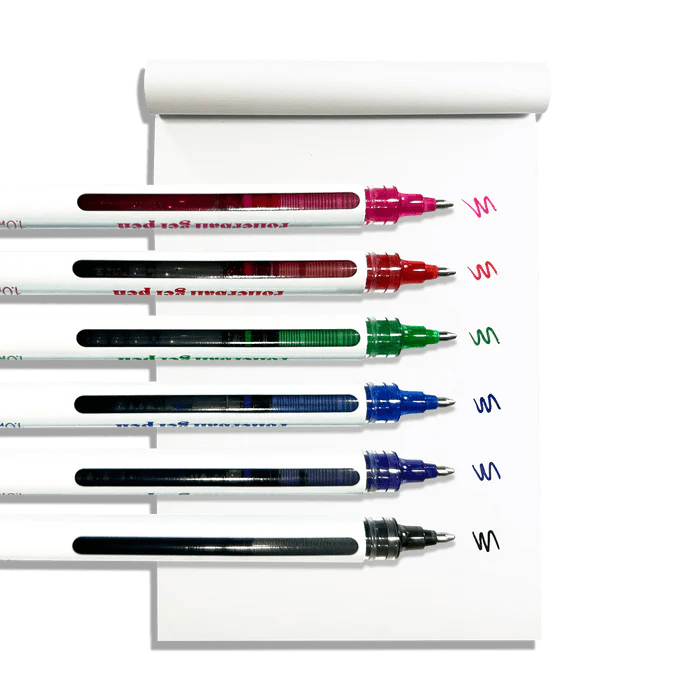 Seriously Smooth – Stylos gel rollerball (ensemble de 6) - Art & bricolage - Boutique LeoLudo - OOLY