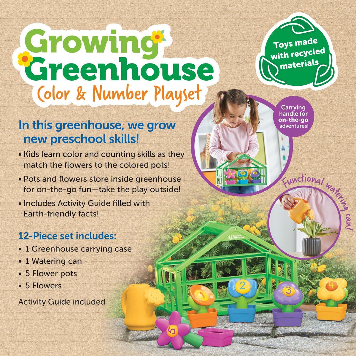 Serre de couleurs et de chiffres Growing Greenhouse - Jeux éducatifs - Boutique LeoLudo - Learning Resources