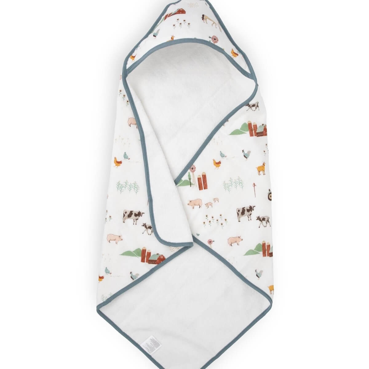 Serviette à capuche pour bébé - Farmyard - Serviettes - Boutique LeoLudo - Little Unicorn