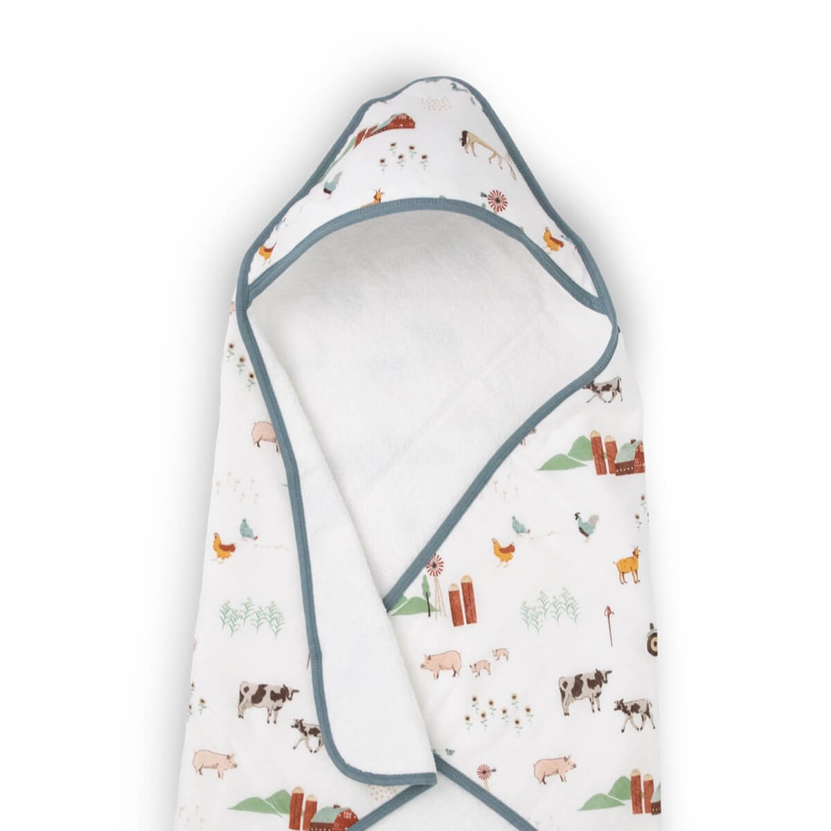 Serviette à capuche pour bébé - Farmyard - Serviettes - Boutique LeoLudo - Little Unicorn