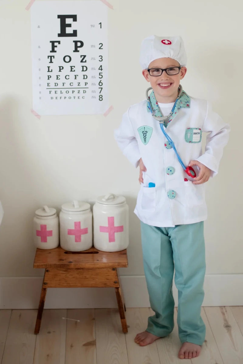 Set de docteur avec accessoires, vert -Costumes- Boutique LeoLudo-Great Pretenders