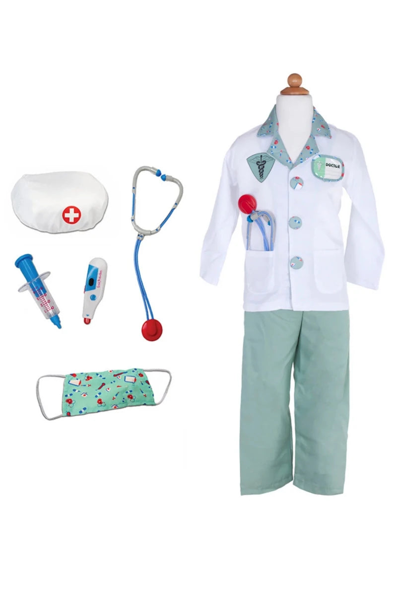 Set de docteur avec accessoires, vert -Costumes- Boutique LeoLudo-Great Pretenders