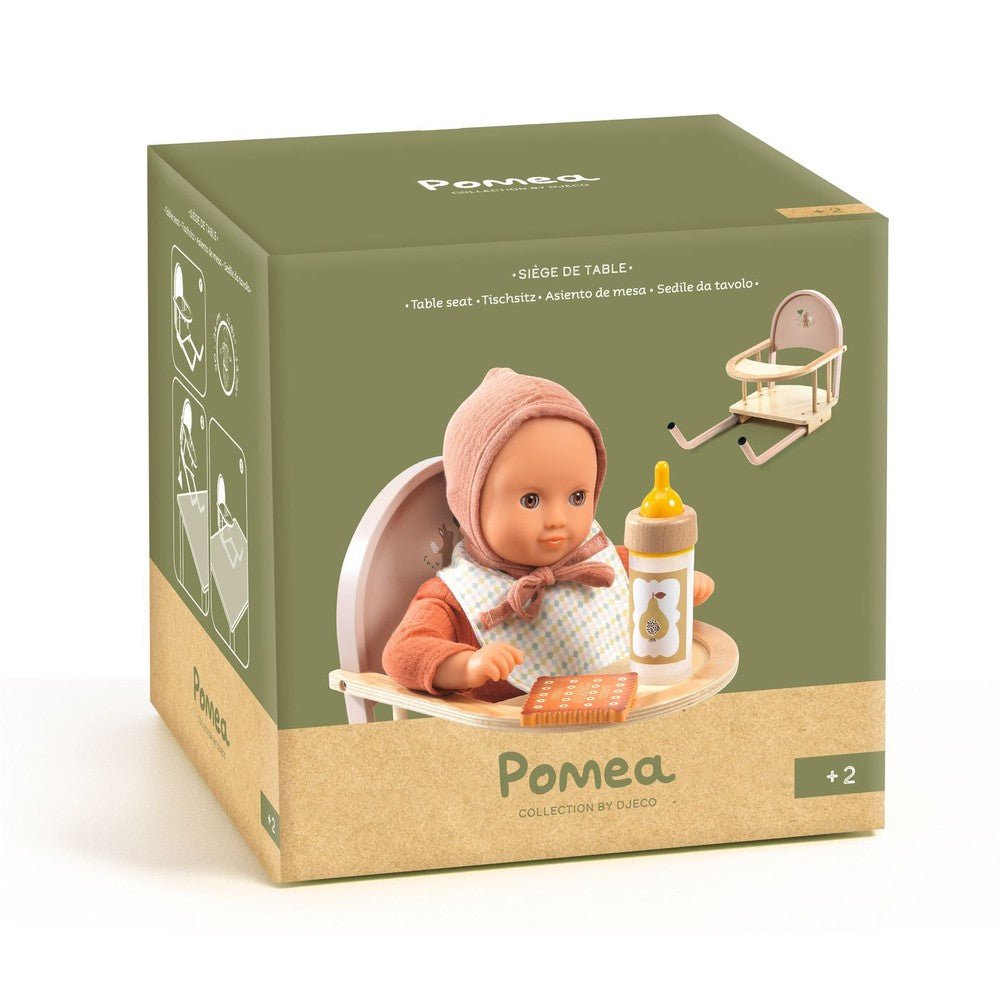 Siège de table pour repas poupée Pomea - Accessoires poupée - Boutique LeoLudo - Djeco