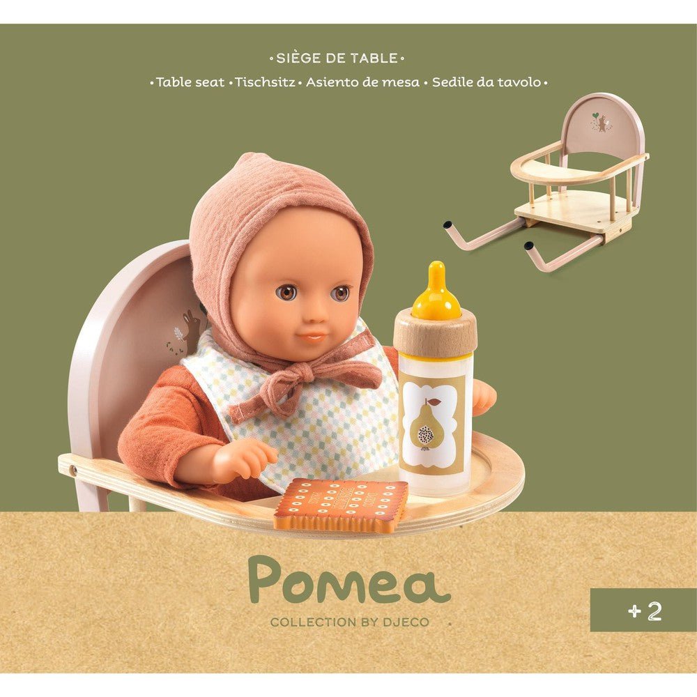Siège de table pour repas poupée Pomea - Accessoires poupée - Boutique LeoLudo - Djeco