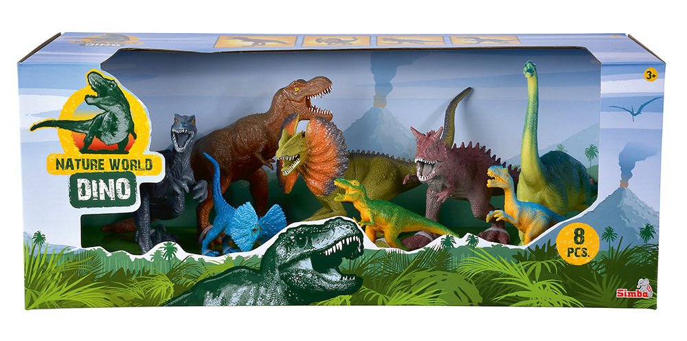 Simba - Ensemble de 8 dinosaures -Figurines- Boutique LeoLudo-Simba
