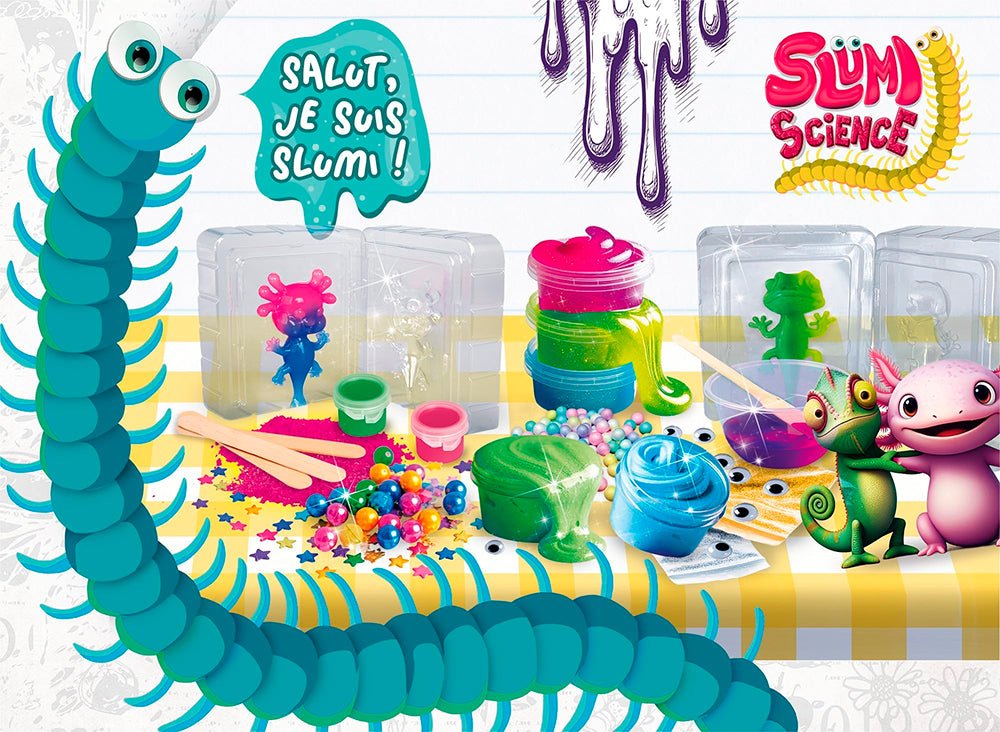 Slumi Science - Squish et Slime 2 en 1 -Jeux scientifiques- Boutique LeoLudo-Lisciani