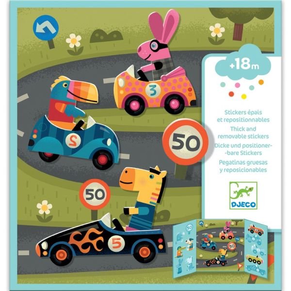 Stickers - Les voitures - Art & bricolage - Boutique LeoLudo - Djeco
