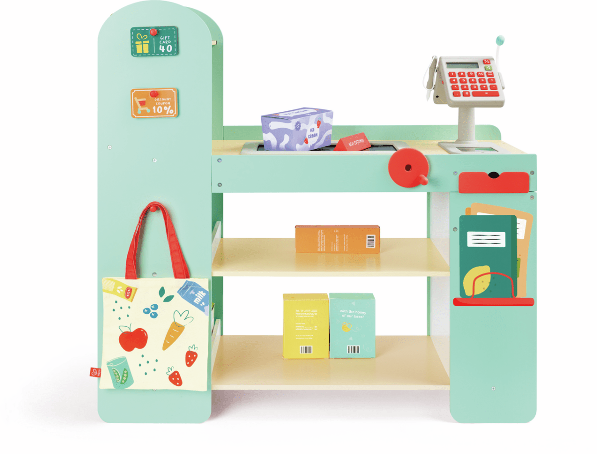 Supermarché en bois interactif - Jouets d'imitation - Boutique LeoLudo - Hape