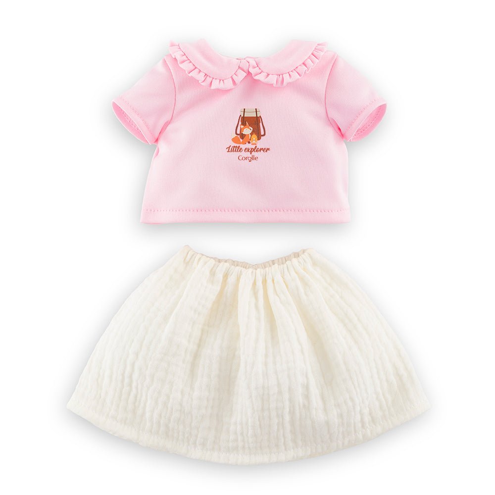 T-shirt et jupe Petit Explorateur pour poupée 30 cm -Accessoires poupée- Boutique LeoLudo-Corolle