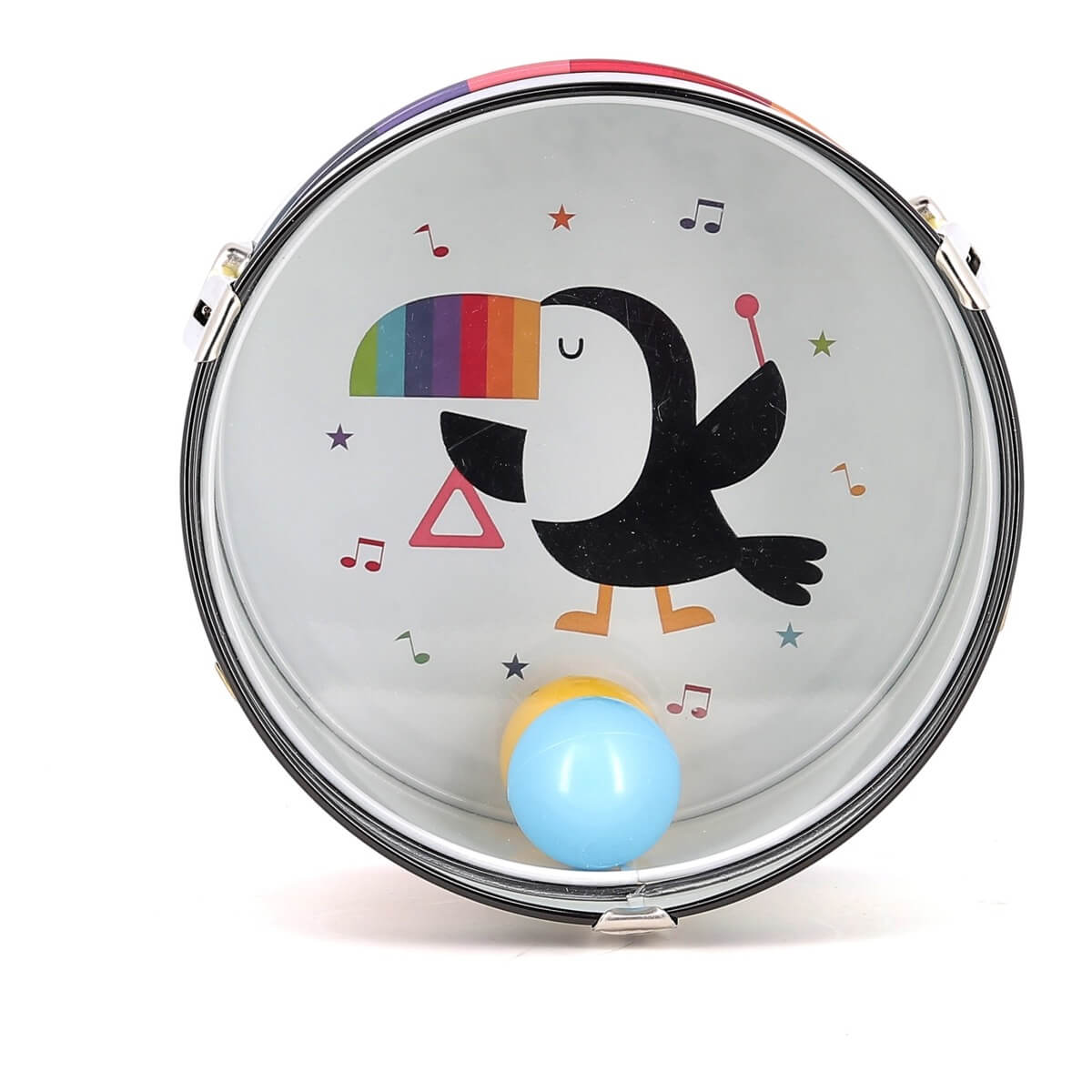 Tambour arc - en - ciel en métal Andy Westface - Jouets musicaux - Boutique LeoLudo - Vilac