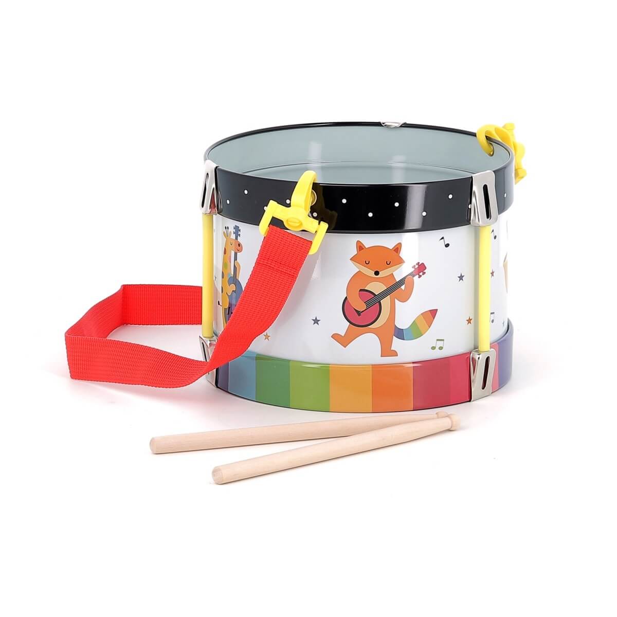 Tambour arc - en - ciel en métal Andy Westface - Jouets musicaux - Boutique LeoLudo - Vilac