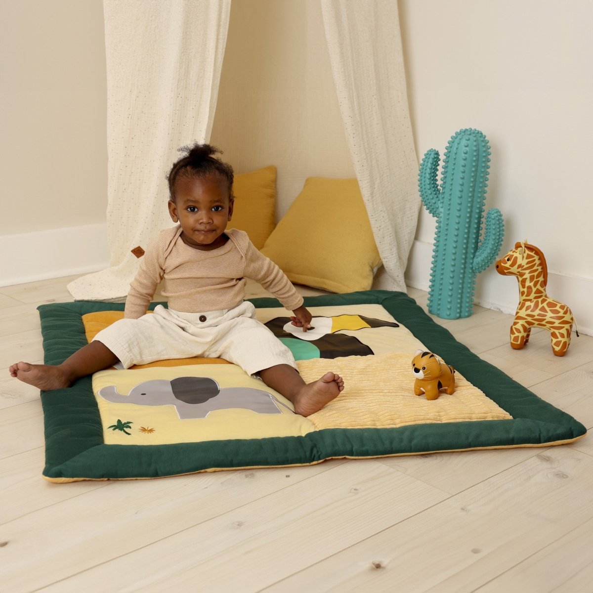 Tapis de jeu patchwork – Jungle - Jouets d'éveil - Boutique LeoLudo - Little Big Friends