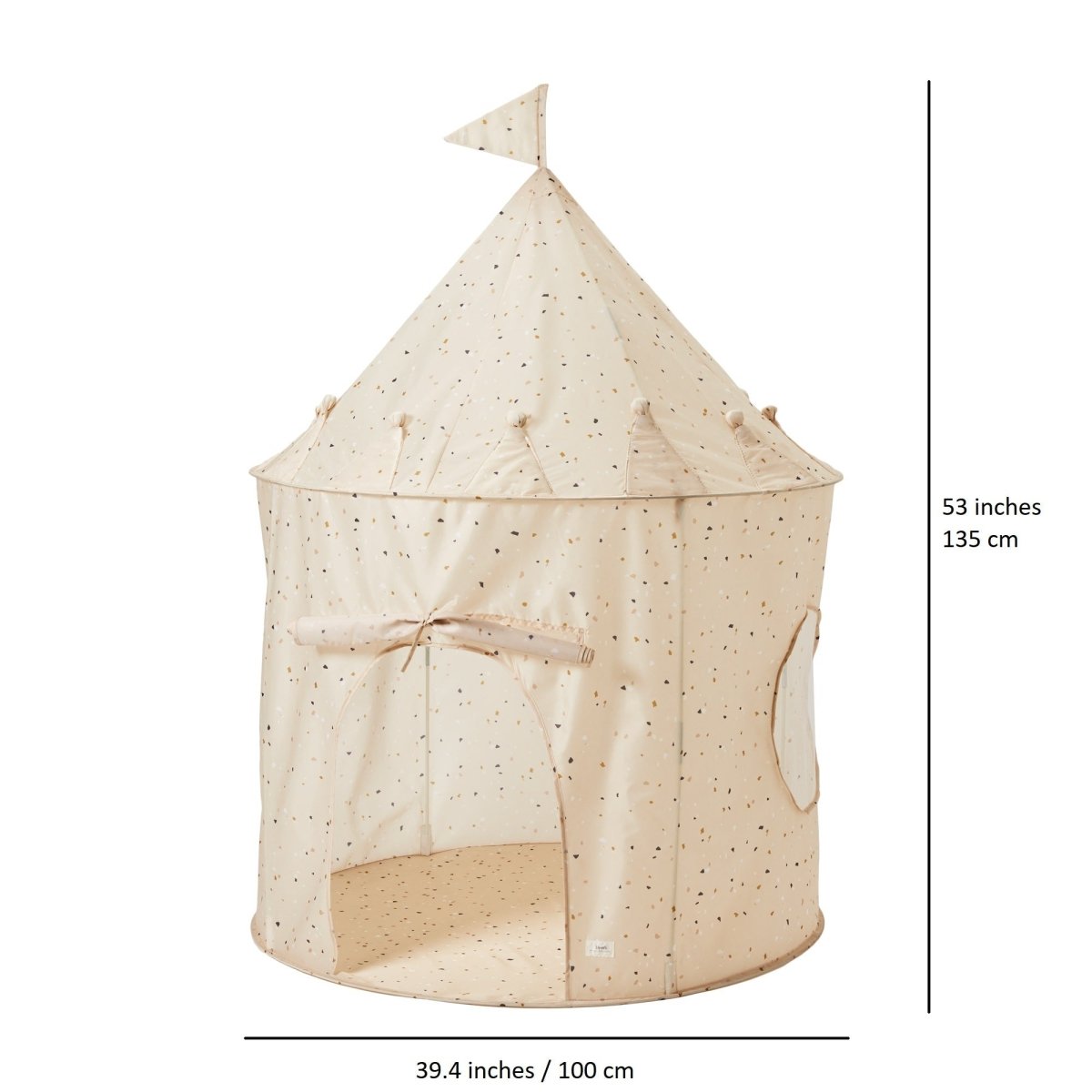 Tente de jeu château en tissu recyclé - 3 Sprouts -Jeu actif- Boutique LeoLudo-3 Sprouts