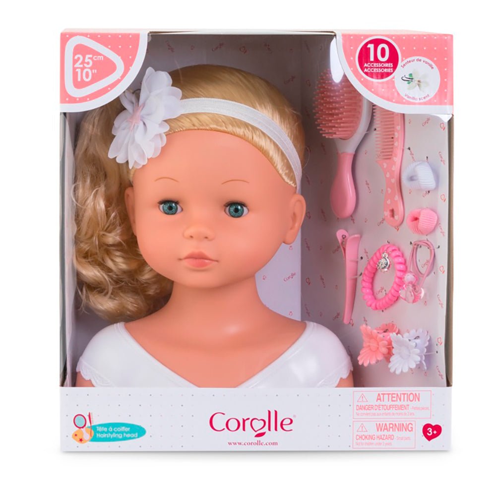 Tête à coiffer 25 cm et accessoires -Poupées- Boutique LeoLudo-Corolle