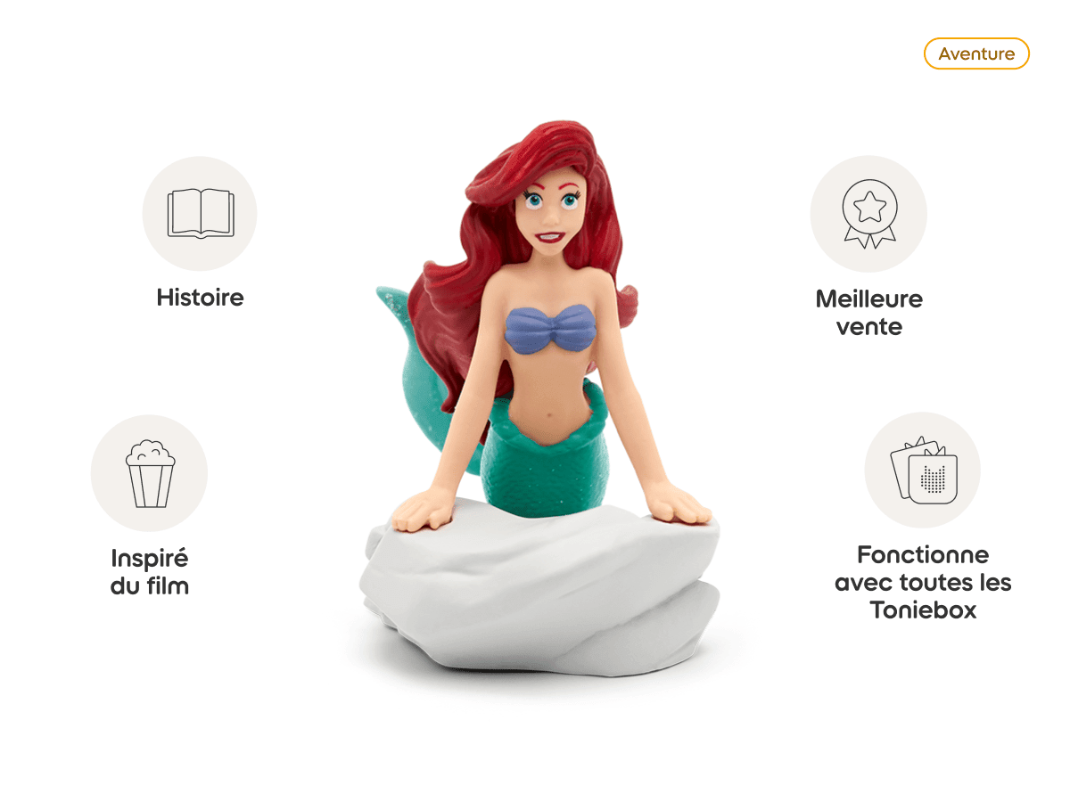 Tonies – Disney La Petite Sirène : Ariel – Figurine audio Tonie 3 ans+ (FR) -Jeux électroniques- Boutique LeoLudo-Tonies