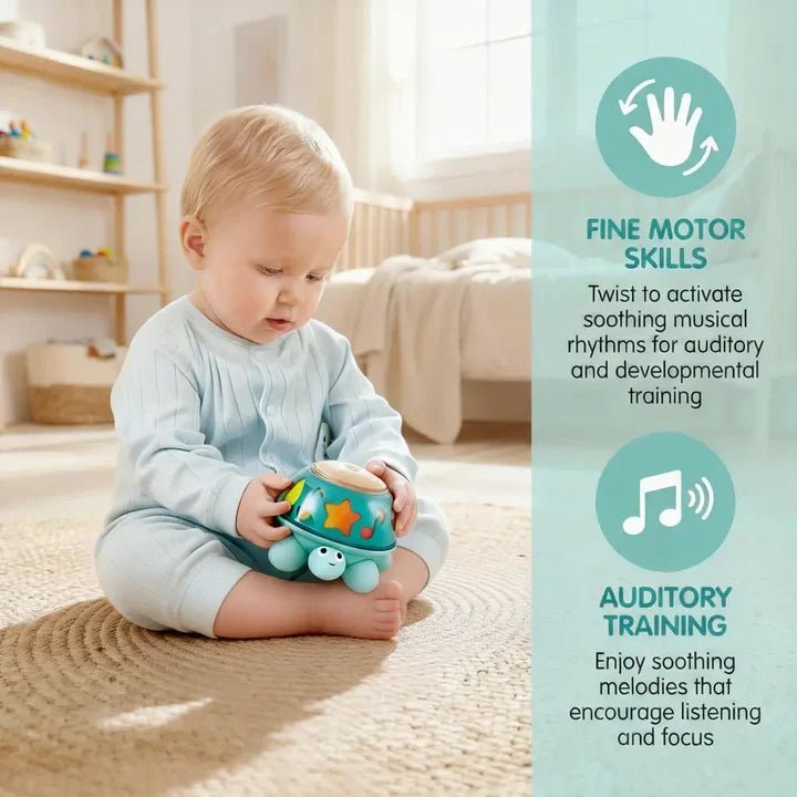 Tortue musicale « Twist & Tune » - Jouets d'éveil - Boutique LeoLudo - Hape
