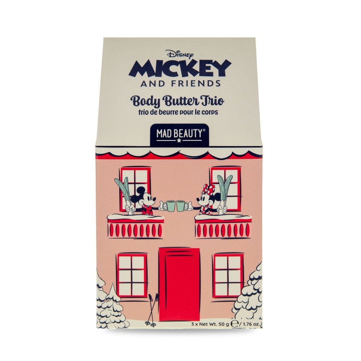 Trio de beurres corporels Disney Mickey au ski -Soins et hygiène- Boutique LeoLudo-Mad Beauty