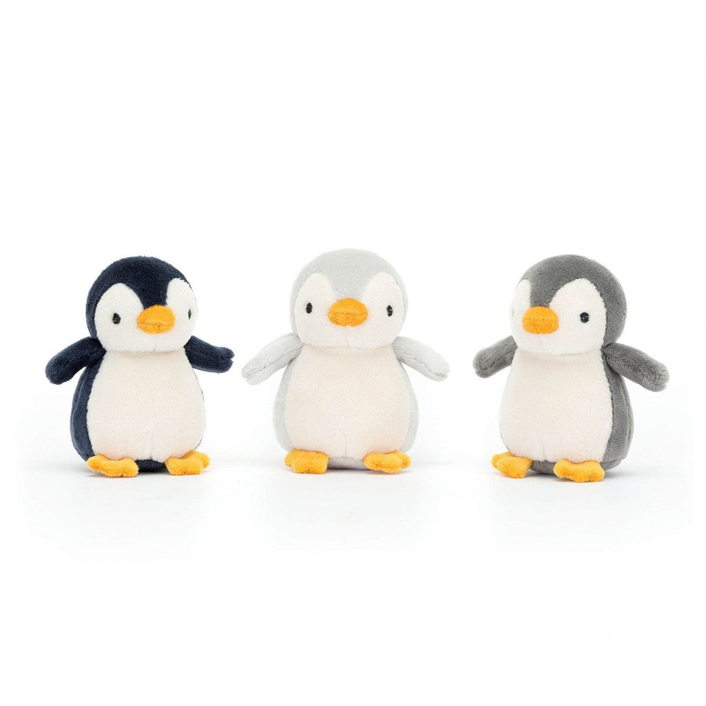 Trio de pingouins en peluche dans leur nid-Jellycat-Boutique LeoLudo