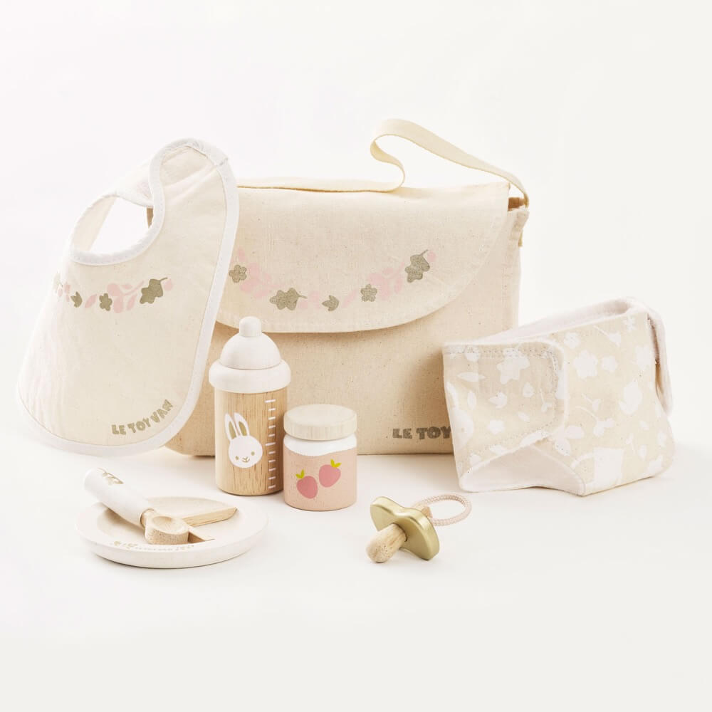 Trio meubles Toy Van + accessoires de soin de poupée 30 cm - Jouets d'imitation - Boutique LeoLudo - Le Toy Van