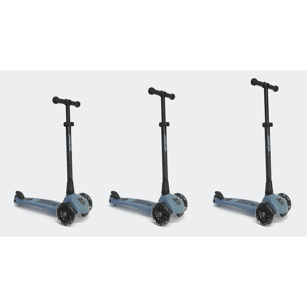 Trottinette Highwaykick 3 avec LED - Bleu Acier - Jeux d'extérieur - Boutique LeoLudo - Scoot & Ride