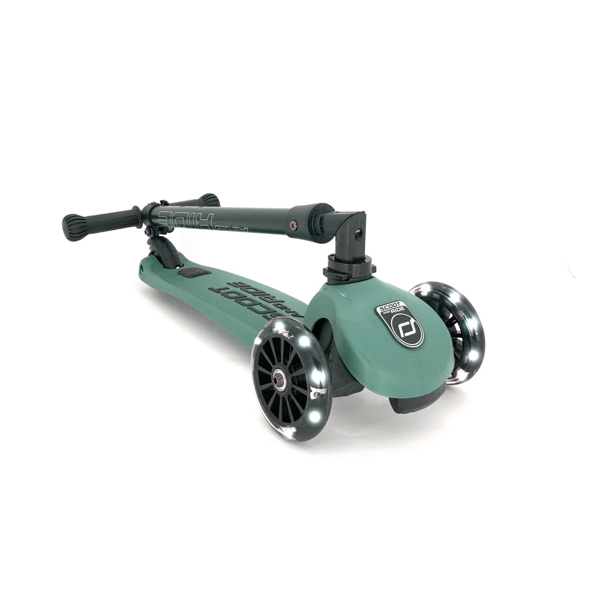 Trottinette Highwaykick 3 avec LED - Vert forêt -Jeux d'extérieur- Boutique LeoLudo-Scoot & Ride