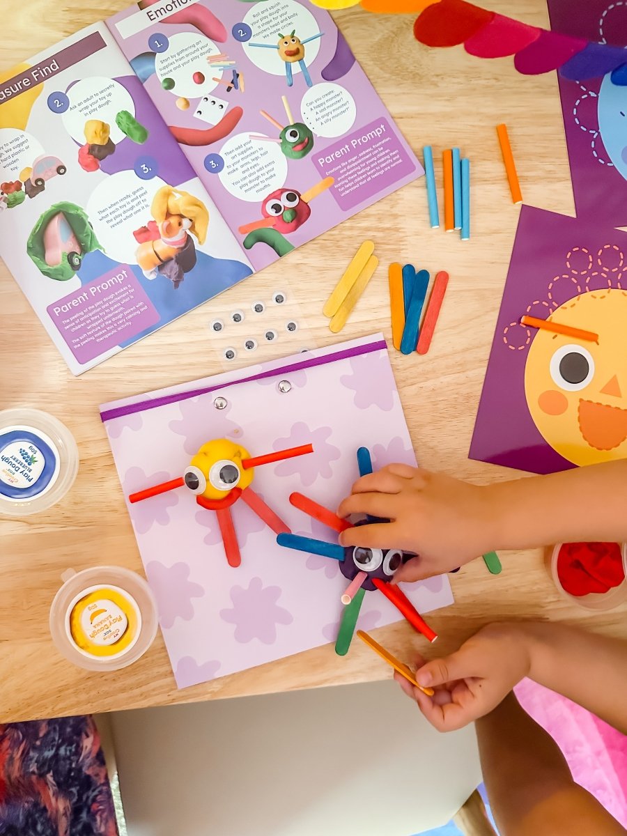 Trousse sensorielle de pâte à modeler – Les émotions -Art & bricolage- Boutique LeoLudo-Connetix