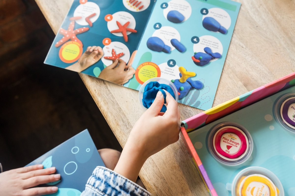 Trousse sensorielle de pâte à modeler – Sous la mer -Art & bricolage- Boutique LeoLudo-Connetix