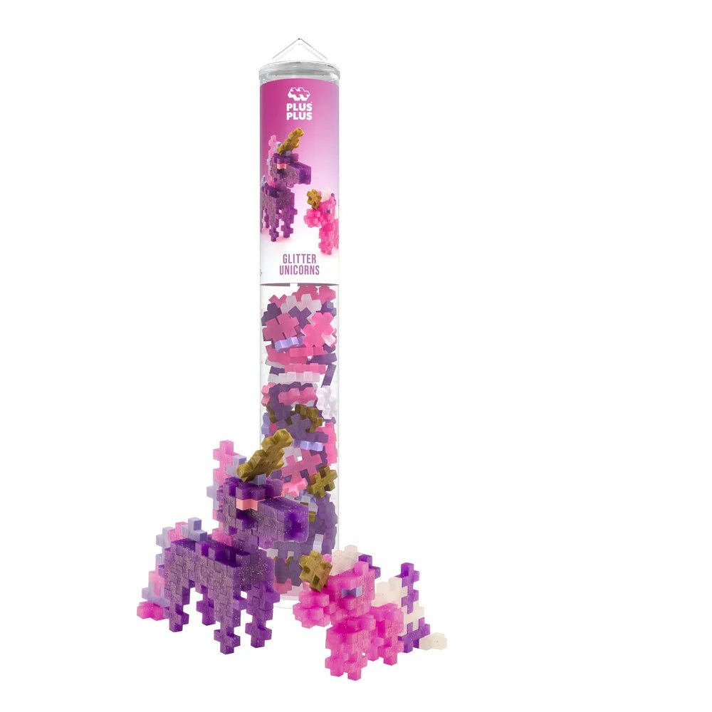 Tube licornes pailletées (100 pcs) - Jeux de construction - Boutique LeoLudo - Plus - Plus