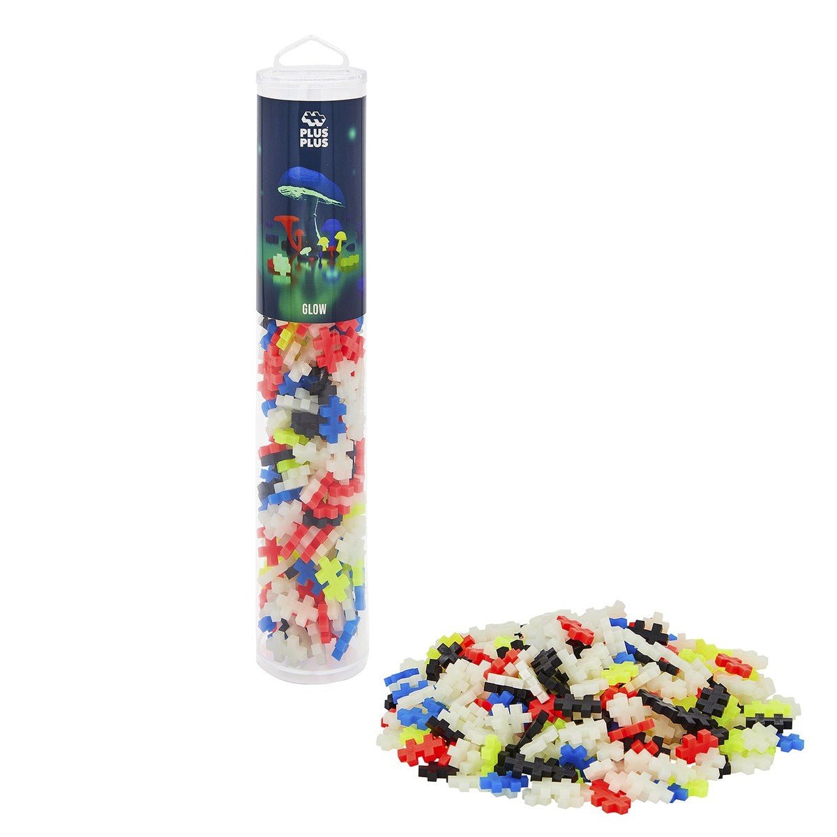 Tube - Mélange lumineux Glow - 240 pcs - Jeux de construction - Boutique LeoLudo - Plus - Plus