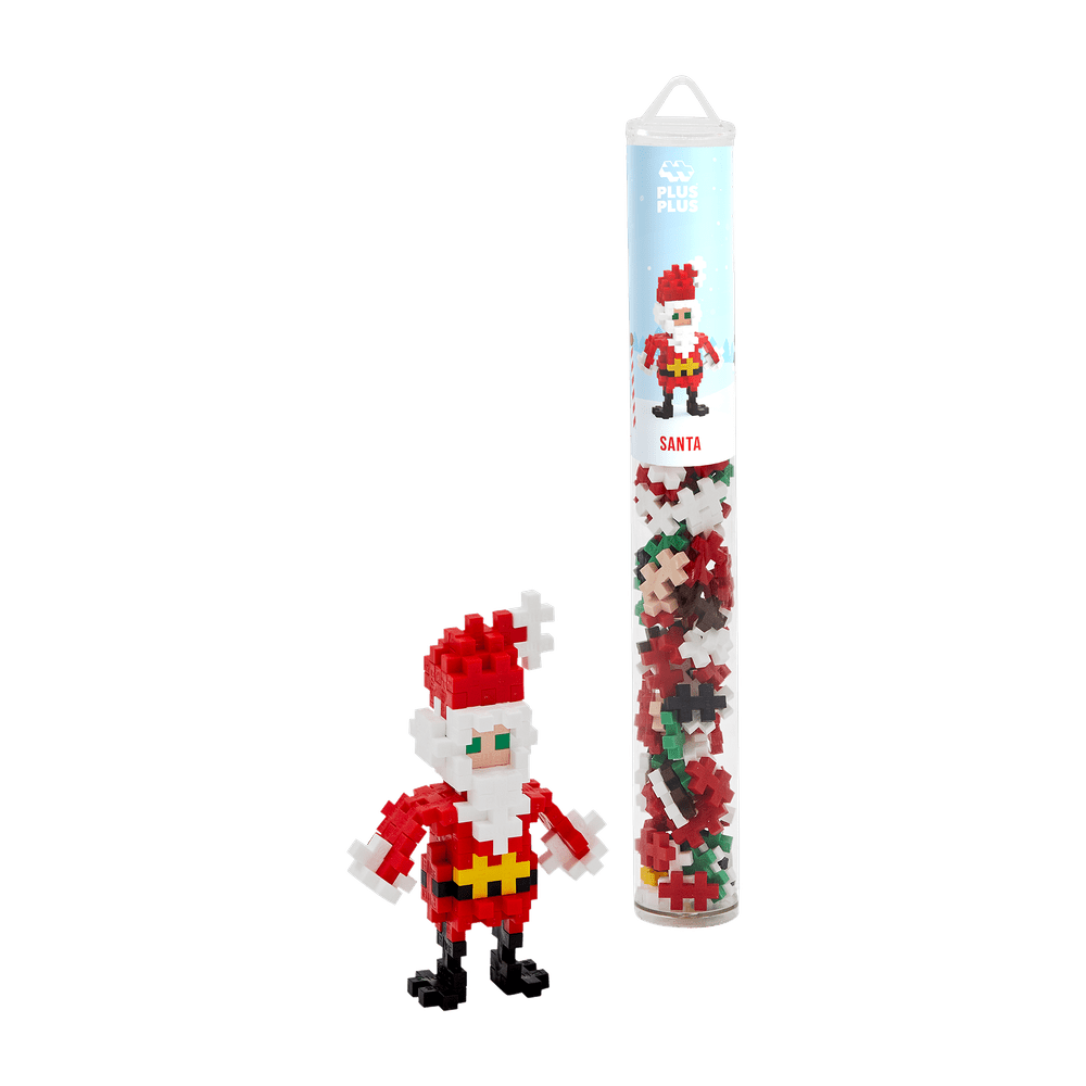 Tube Père Noël (70 pcs) -Jeux de construction- Boutique LeoLudo-Plus-Plus