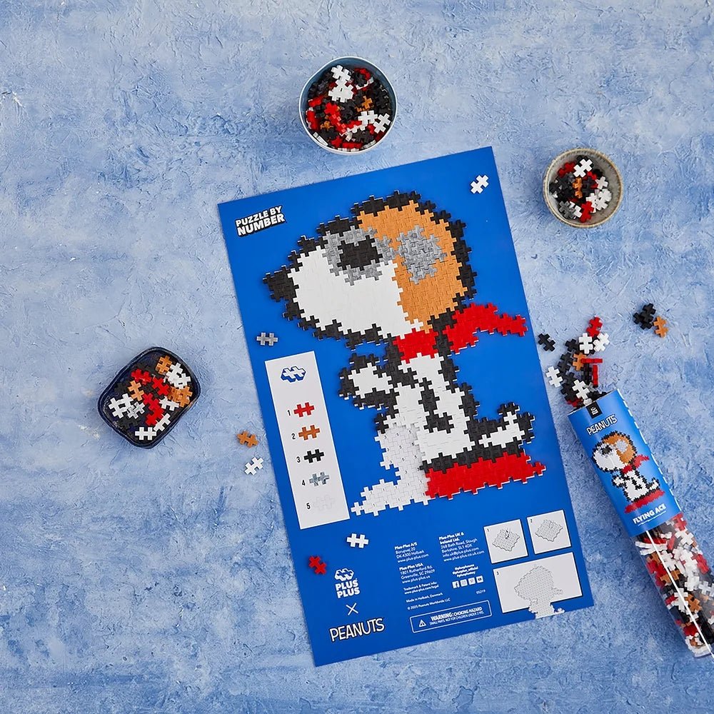 Tube Plus-Plus Peanuts – Flying Ace (275 pièces) -Jeux de construction- Boutique LeoLudo-Plus-Plus
