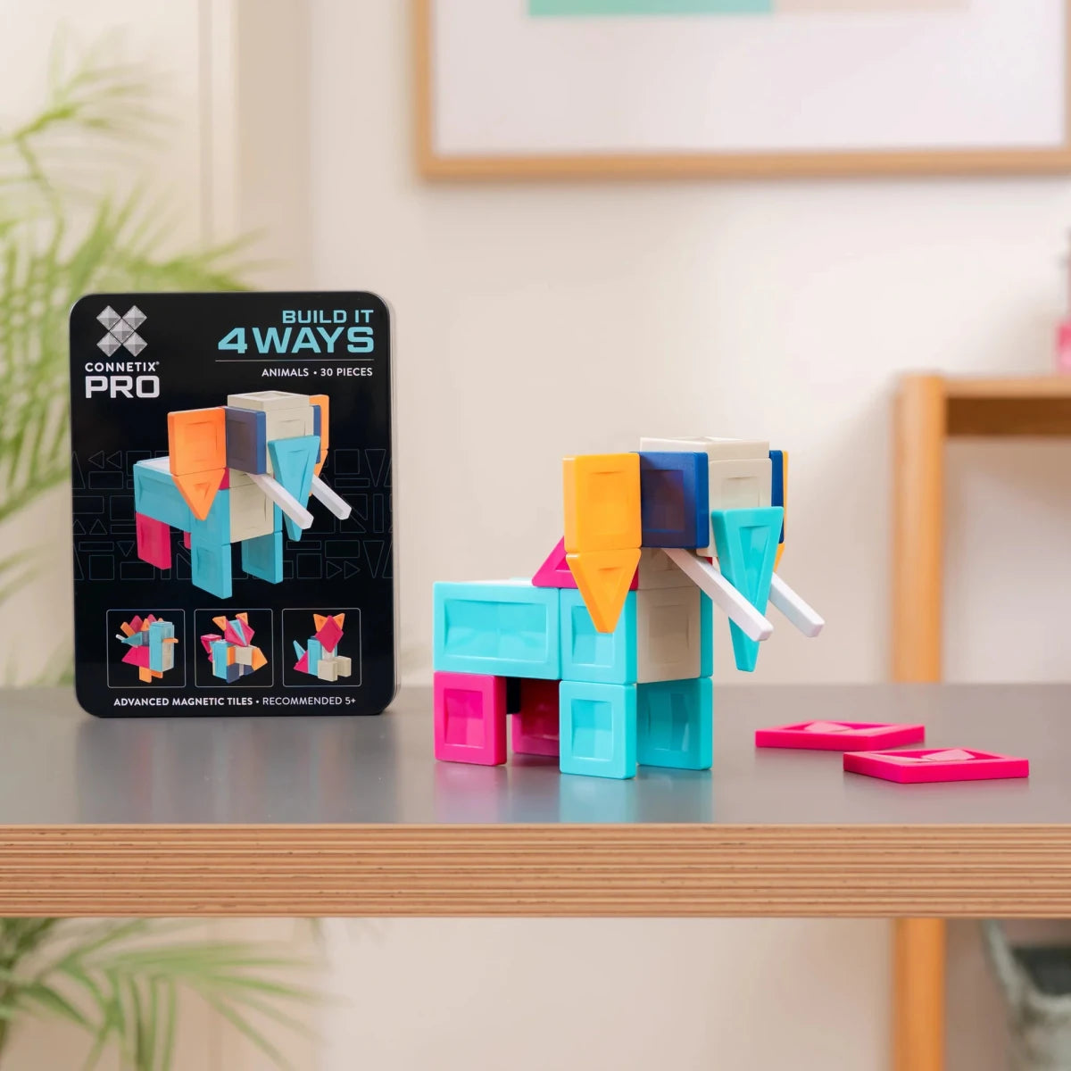 Tuiles magnétiques Connetix - Pro Build-It Animals (30 pcs) -Jeux de construction- Boutique LeoLudo-Connetix