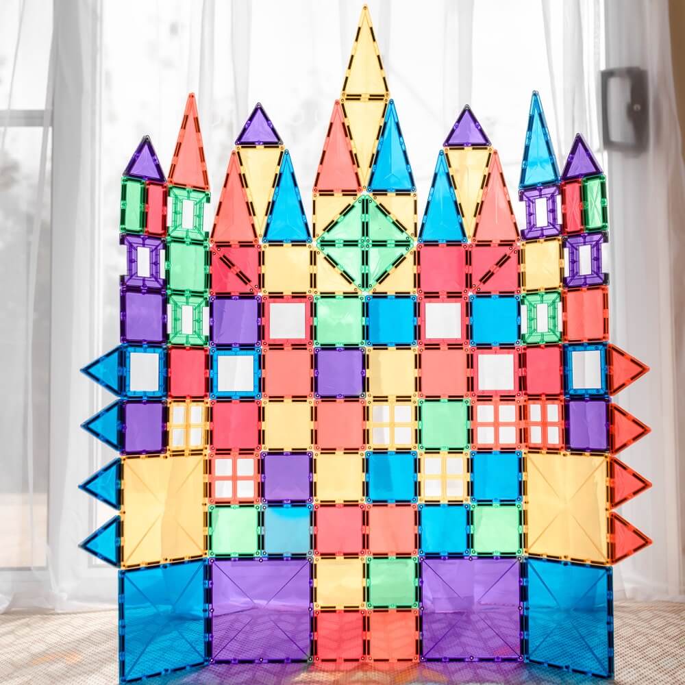 Tuiles magnétiques Rainbow Creative (102 pcs) - Jeux de construction - Boutique LeoLudo - Connetix