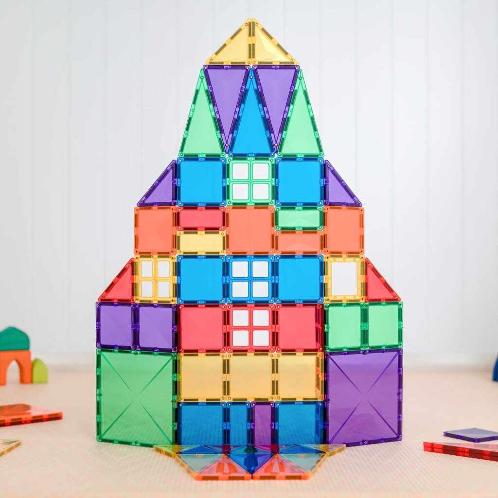 Tuiles magnétiques Rainbow Creative (102 pcs) - Jeux de construction - Boutique LeoLudo - Connetix