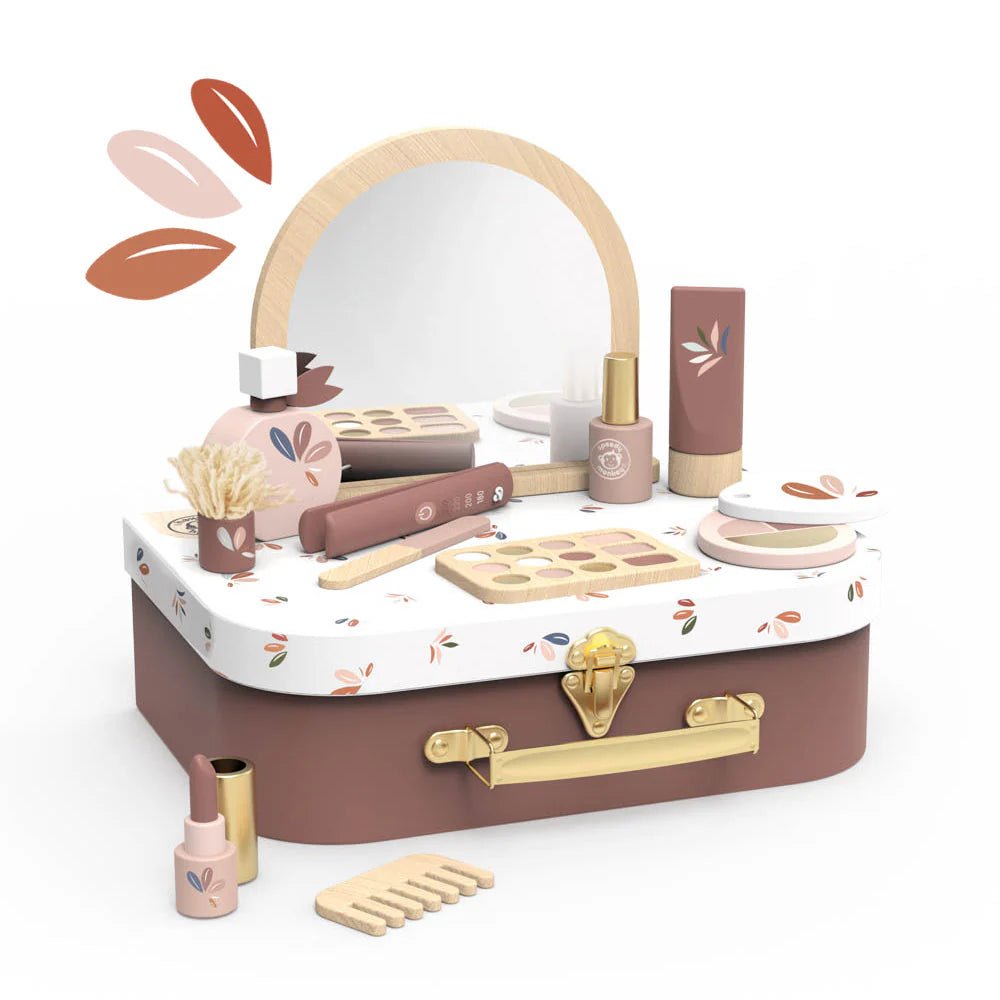 Valise de beauté en bois - Jouets d'imitation - Boutique LeoLudo - Speedy Monkey