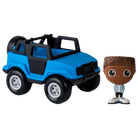 Véhicule tout - terrain bleu avec figurine – 3 personnages au choix - Véhicules de jeu - Boutique LeoLudo - Flek