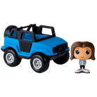 Véhicule tout - terrain bleu avec figurine – 3 personnages au choix - Véhicules de jeu - Boutique LeoLudo - Flek