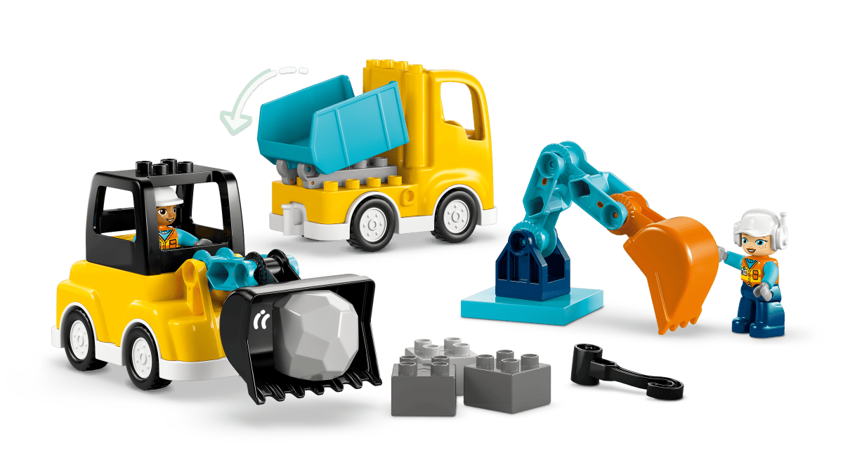 Véhicules de construction 3 - en - 1 – LEGO DUPLO (22 pcs) - Ensembles de jeu - Boutique LeoLudo - LEGO