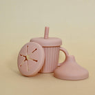 Verre 3 en 1 - Acier inoxydable et silicone - Blush - Alimentation & repas - Boutique LeoLudo - Minika