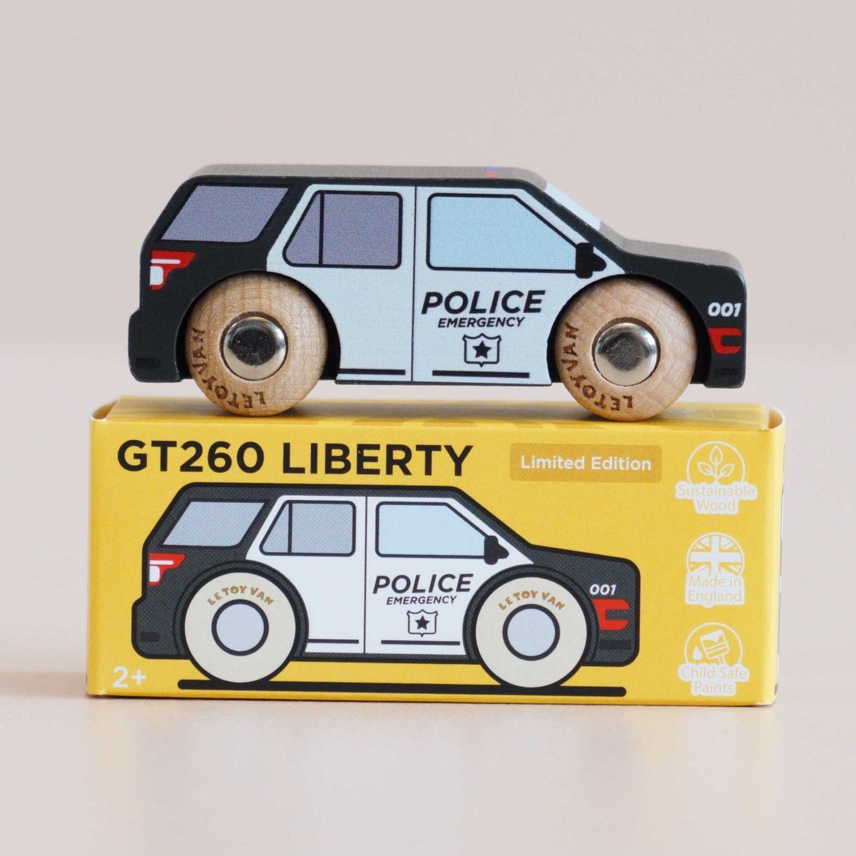 VUS de police en bois Liberty -Véhicules de jeu- Boutique LeoLudo-Le Toy Van