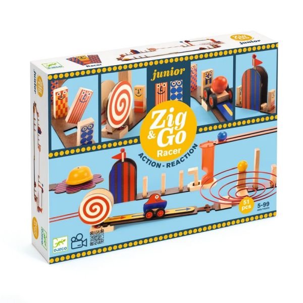 Zig & go Junior - Racer 51 pcs - Jeux de construction - Boutique LeoLudo - Djeco