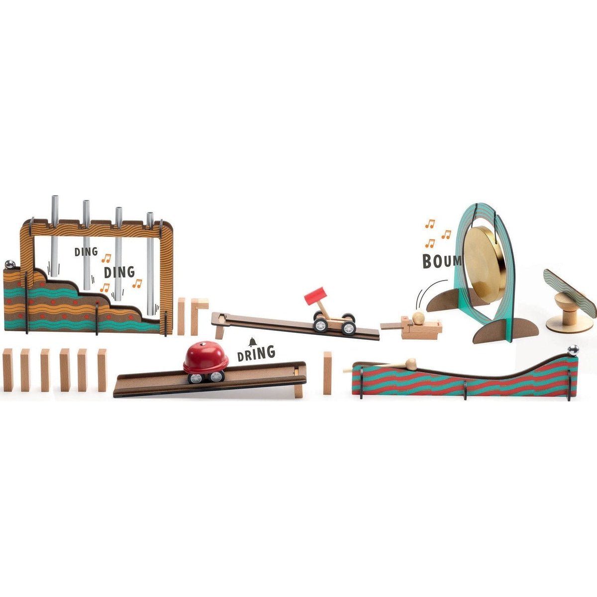 Zig & go - Music, 52 pcs. Ensemble musical pour enfants Jeux de construction- Boutique LeoLudo