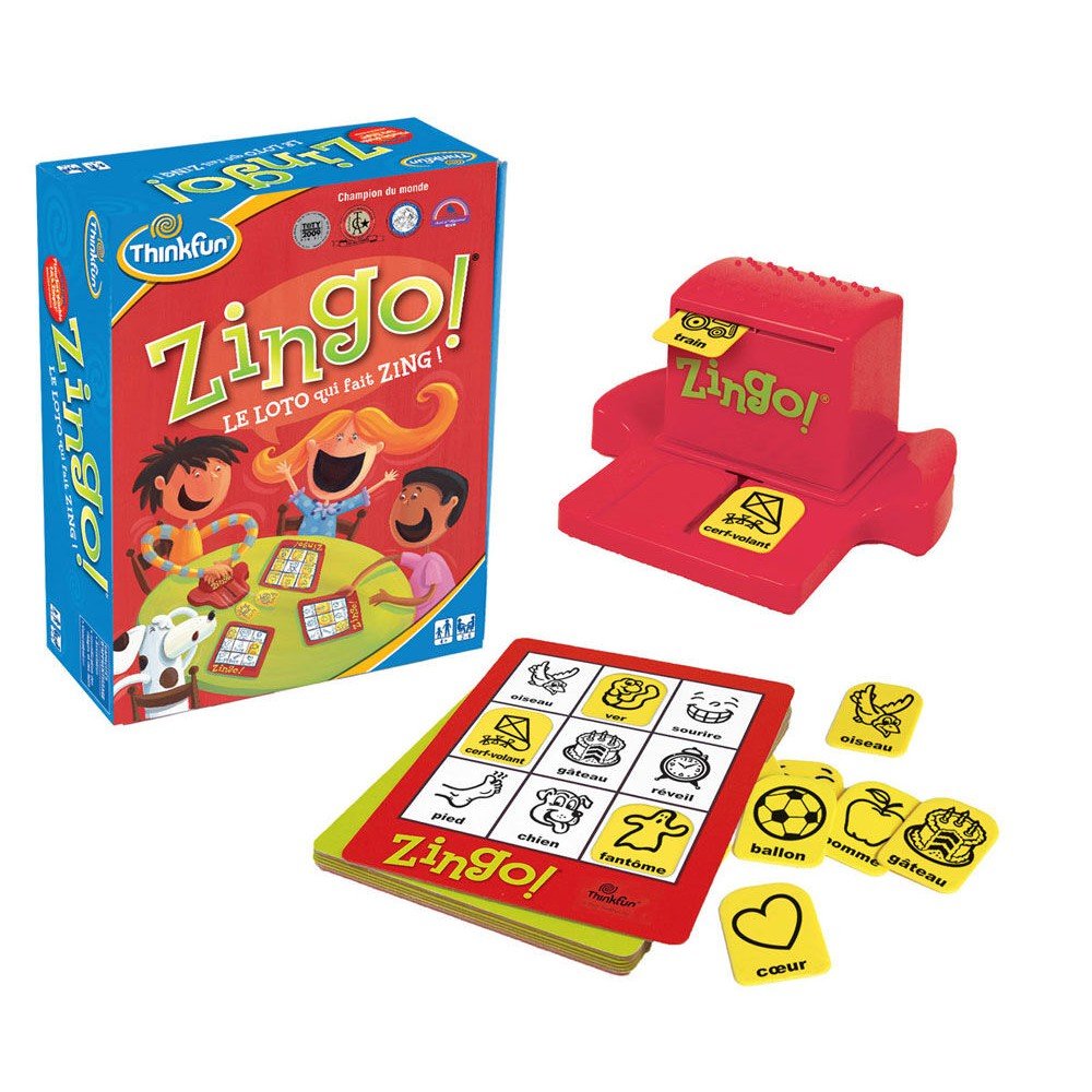 Zingo: Le loto qui fait zing! (FR) - Jeux de société - Boutique LeoLudo - Thinkfun