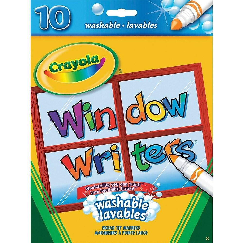 10 marqueurs lavables pour fenêtre Crayola-Bricolage-Crayola-Boutique LeoLudo